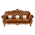 Solid wood cheap royal living room sofa